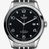 Tudor 1926 Automatic Diamonds Black Dial Silver Steel Strap Watch for Men - M91650-0004 Authentic Buy Shop Now