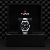 Tudor 1926 Automatic Diamonds Black Dial Silver Steel Strap Watch for Men - M91650-0004 Authentic Buy Shop Now