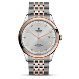 Tudor 1926 Automatic Diamonds Silver Dial Two Tone Steel Strap Watch for Men - M91651-0002 Authentic Buy Shop Now
