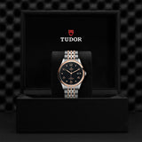 Tudor 1926 Automatic Diamonds Black Dial Two Tone Steel Strap Watch for Men - M91651-0004 Authentic Buy Shop Now