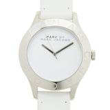 Marc Jacobs Blade White Dial White Leather Strap Watch for Women - MBM1200 Authentic Buy Shop Now