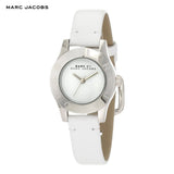 Marc Jacobs Blade White Dial White Leather Strap Watch for Women - MBM1200 Authentic Buy Shop Now
