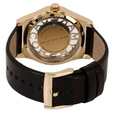 Marc Jacobs Henry Skeleton Black Dial Black Leather Strap Watch for Women - MBM1246 Authentic Buy Shop Now