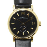 Marc Jacobs Baker Black Dial Black Leather Strap Watch for Women - MBM1273 Authentic Buy Shop Now