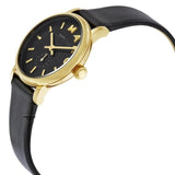 Marc Jacobs Baker Black Dial Black Leather Strap Watch for Women - MBM1273 Authentic Buy Shop Now