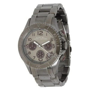 Marc Jacobs Rock Chronograph Gunmetal Grey Dial Grey Steel Strap Watch for Men - MBM3160 Authentic Buy Shop Now
