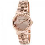 Marc Jacobs Marci Rose Gold Dial Rose Gold Steel Strap Watch for Women - MBM3175 Authentic Buy Shop Now