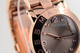 Marc Jacobs Amy Glitz Brown Dial Rose Gold Steel Strap Watch for Women - MBM3221 Authentic Buy Shop Now