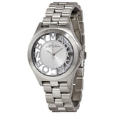 Marc Jacobs Henry Transparent Silver Dial Silver Steel Strap Watch for Women - MBM3205 Authentic Buy Shop Now