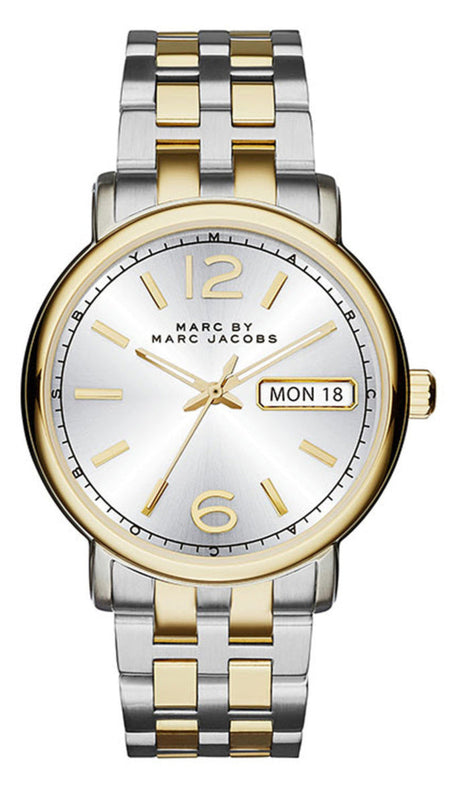 Marc Jacobs Fergus Silver Dial Two Tone Steel Strap Watch for Women - MBM8652 Authentic Buy Shop Now