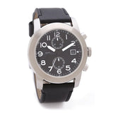 Marc Jacobs Larry Chronograph Black Dial Black Leather Strap Watch for Men - MBM5033 Authentic Buy Shop Now