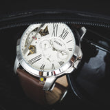 Fossil Grant Twist Multi-Function White Dial Brown Leather Strap Watch for Men - ME1144 Authentic Buy Shop Now