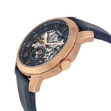 Fossil Grant Mechanical Blue Dial Blue Leather Strap Watch for Men - ME3054 Authentic Buy Shop Now