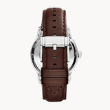 Fossil Townsman Automatic Black Dial Brown Leather Strap Watch for Men - ME3061 Authentic Buy Shop Now