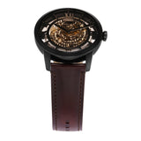Fossil Townsman Automatic Skeleton Brown Dial Brown Leather Strap Watch for Men - ME3098 Authentic Buy Shop Now