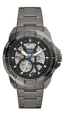 Fossil Bronson Automatic Skeleton Black Dial Grey Steel Strap Watch for Men - ME3218 Authentic Buy Shop Now