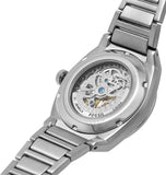 Fossil Everett Automatic Skeleton Blue Dial Silver Steel Strap Watch for Men - ME3220 Authentic Buy Shop Now