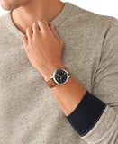 Fossil The Minimalist 3H Black Dial Brown Leather Strap Watch for Men - FS5464 Authentic Buy Shop Now