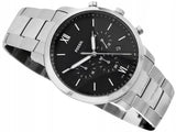 Fossil Neutra Chronograph Black Dial Silver Steel Strap Watch for Men - FS5384 Authentic Buy Shop Now
