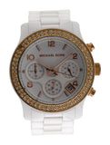 Michael Kors Ceramic White Dial White Steel Strap Watch for Women - MK5269 Authentic Buy Shop Now