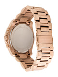 Michael Kors Brecken Chronograph Analog Black Dial Rose Gold Steel Strap Watch For Women - MK8563 Authentic Buy Shop Now