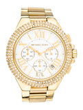 Michael Kors Camille Silver Diamonds Dial Gold Steel Strap Watch for Women - MK5756 Authentic Buy Shop Now