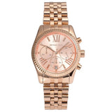 Michael Kors Lexington Rose Gold Dial Rose Gold Steel Strap Watch for Women - MK5569 Authentic Buy Shop Now