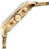 Michael Kors Everest Chronograph White Dial Gold Steel Strap Watch For Women - MK7212 Authentic Buy Shop Now