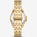 Michael Kors Mini Pilot Quartz Gold Dial Gold Steel Strap Watch For Women - MK7366 Authentic Buy Shop Now