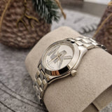 Michael Kors Mini Slim Runway Silver Dial Silver Steel Strap Watch for Women - MK3548 Authentic Buy Shop Now