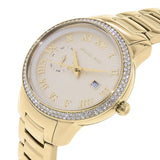 Michael Kors Whitley Analog Diamonds Gold Dial Gold Steel Strap Watch For Women - MK6227 Authentic Buy Shop Now