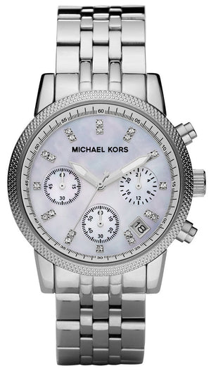 Michael Kors Ritz White Dial Silver Stainless Steel Strap Watch for Women - MK5020 Authentic Buy Shop Now
