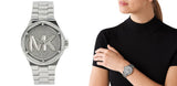 Michael Kors Lennox Quartz Silver Dial Silver Steel Strap Watch For Women - MK7234 Authentic Buy Shop Now