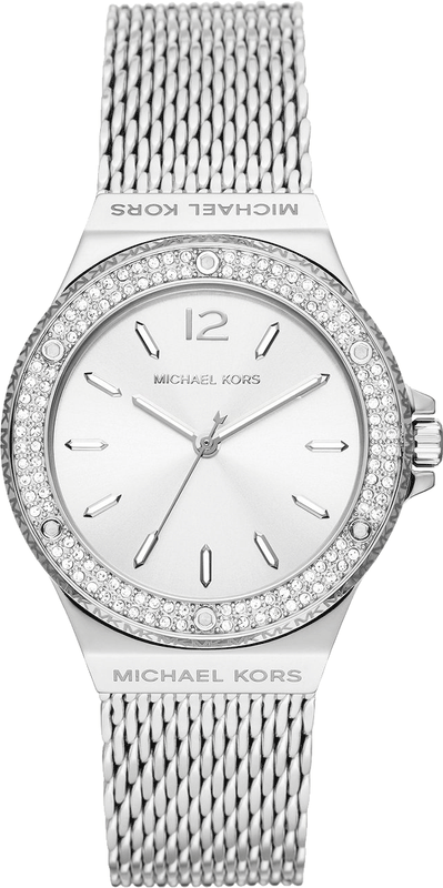 Michael Kors Lennox Three-Hand Silver Dial Silver Steel Strap Watch For Women - MK7337 Authentic Buy Shop Now