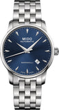 Mido Baroncelli II Automatic Blue Dial Silver Steel Strap Watch For Men - M8600.4.15.1 Authentic Buy Shop Now