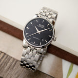Mido Baroncelli Ii Automatic Black Dial Silver Steel Strap Watch For Men - M8600.4.18.1 Authentic Buy Shop Now