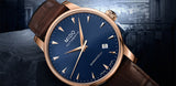 Mido Baroncelli III Automatic Blue Dial Brown Leather Strap Watch For Men - M8600.3.15.8 Authentic Buy Shop Now