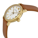 Marc Jacobs Baker White Dial Brown Leather Strap Watch for Women - MBM1317 Authentic Buy Shop Now