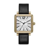 Marc Jacobs Vic Silver Dial Black Leather Strap Watch for Women - MJ1437 Authentic Buy Shop Now