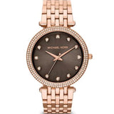 Michael Kors Darci Brown Dial Rose Gold Stainless Steel Strap Watch for Women - MK3217 Authentic Buy Shop Now
