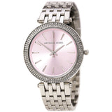 Michael Kors Darci Crystal Pink Dial Silver Stainless Steel Strap Watch for Women - MK3352 Authentic Buy Shop Now
