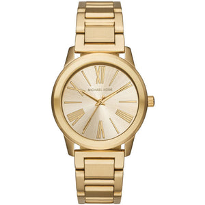 Michael Kors Hartman Quartz Gold Dial Gold Steel Strap Watch For Women - MK3490 Authentic Buy Shop Now