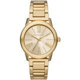 Michael Kors Hartman Quartz Gold Dial Gold Steel Strap Watch For Women - MK3490 Authentic Buy Shop Now