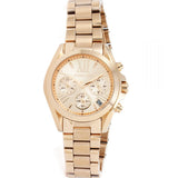 Michael Kors Bradshaw Chronograph Rose Gold Dial Rose Gold Steel Strap Watch for Women - MK5799 Authentic Buy Shop Now