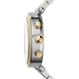 Michael Kors Parker Pink Dial Two Tone Steel Strap Watch for Women - MK6140 Authentic Buy Shop Now