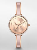 Michael Kors Jaryn Analog Rose Gold Dial Pink Steel Strap Watch For Women - MK4545 Authentic Buy Shop Now