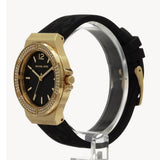Michael Kors Mini Lennox Quartz Black Dial Black Silicone Strap Watch For Women - MK7281 Authentic Buy Shop Now