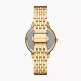 Michael Kors Three Hand Silver Dial Gold Steel Strap Watch for Women - MK1051 Authentic Buy Shop Now