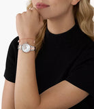 Michael Kors Pyper Quartz Mother of Pearl White Dial Two Tone Steel Strap Watch For Women - MK1066 Authentic Buy Shop Now