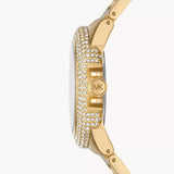 Michael Kors Camille Three-Hand Crystals Gold Dial Gold Steel Strap Watch for Women - MK1067 Authentic Buy Shop Now